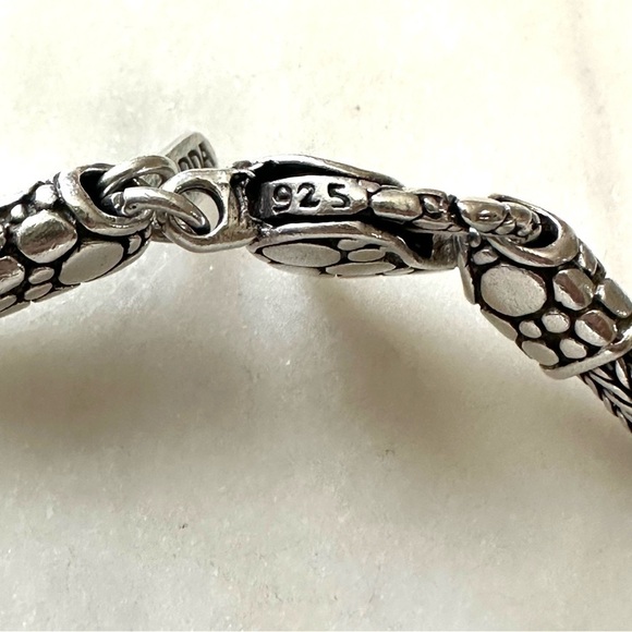 Sarda Artisan Collection of Bali Naga Braid Chain Sterling Silver Bracelet - Picture 6 of 14